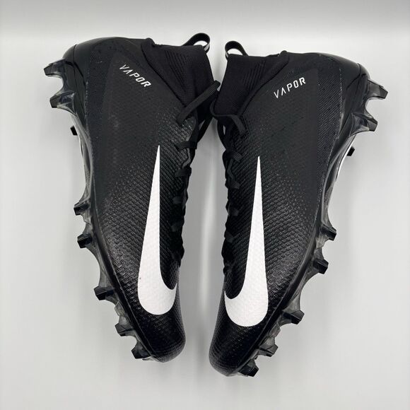 Mens Size 14 Nike Vapor Untouchable Pro 3 Black White Football Cleats AO3021-010 main image 5